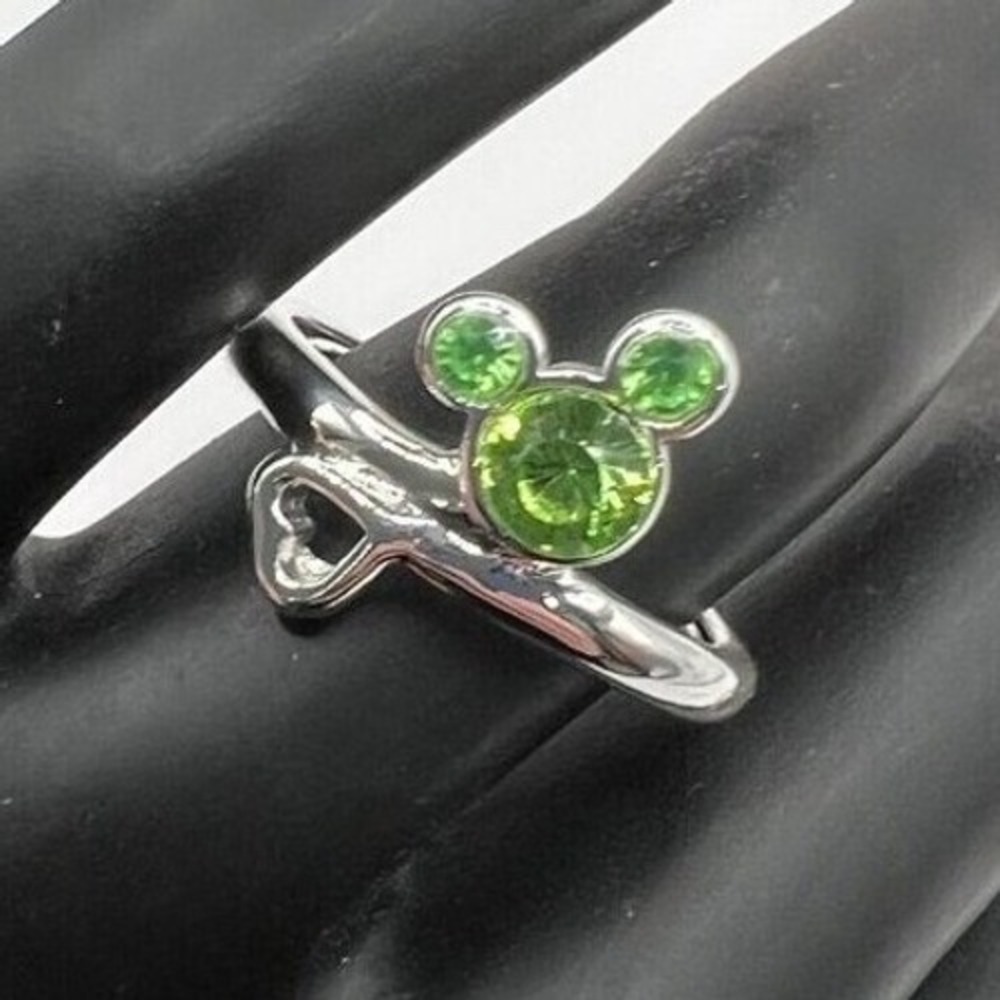 Avon Ring Disney Mickey Mouse August Faux Peridot‎ Adjustable